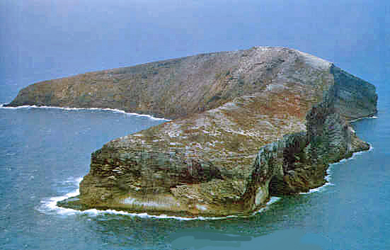 Aerial View of Kaula Island in Hawaii