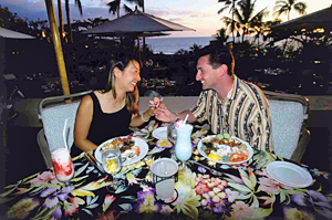 A Romantic Sunset Dinner in Hawaii